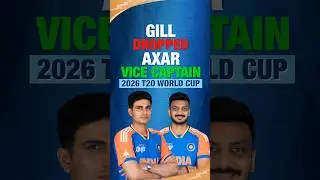 Shubman Gill dropped, Axar Patel named Vice Captain! #India #WorldCup2026