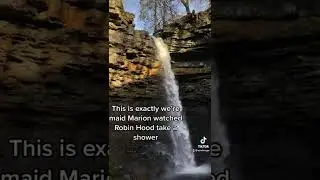 Hardraw force waterfall. Where maid Marion watched Robin Hood take a shower