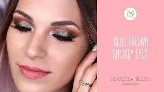 BLUE BROWN SMOKEY EYES | Marcela Siller