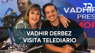 Vadhir Derbez visita a María Julia Lafuente en Telediario Mediodía