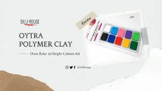 Polymer Clay Brands in India | Review Oytra 10 bright colour kit | Unboxing, conditioning and baking