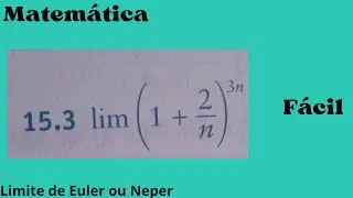 Exercício Limite de Euler ou neper