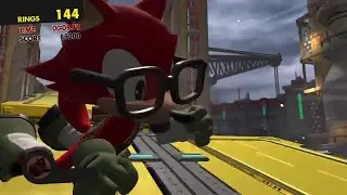 [PS4] Sonic Forces Demo | Space Port Completed (Avatar Stage) (Time Stop Glitch)