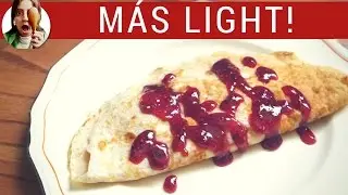 Masa para panqueques SIN harina ni azúcar / Postres Light - Recetas Light