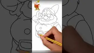 Draw Doc Dwarf From Snow White and the Seven Dwarfs