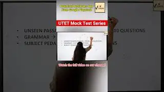 How to score 22+ Marks in English | Megha Jaiswal | UTET Exam 2025 | #teaching #utetpaper1 #utet2025