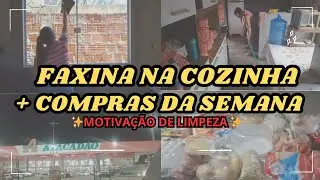 FAXINA REAL/ MAIS COMPRAS DA SEMANA/ COZINHA LIMPINHA ✨🏡🛒 #faxina #comprinhas #donadecasablogueira