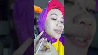100 DOTS OF MAKEUP CHALLENGE😱 #shorts #viral