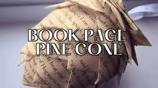 Book Page Pine Cone | Bedford Public Library