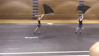 Alexis and Melody Winter guard duet 2015