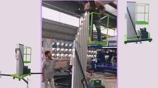 Feedback video from India customer of  MORN Aluminum single column alloy lift