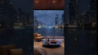 ASMR Cozy Cabin & Snowfall Ambiance ⛄️ #cozynights #viral #relax #shorts #shortsfeed #nature