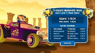 🏁Treasure Monumet Mash & Time Trial Challenge (El Zipo with Rad Rod) - Beach Buggy Racing 2