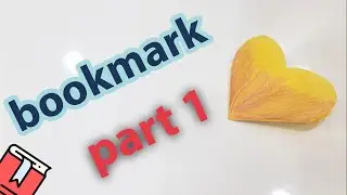 Craft: How to make a beautiful bookmark with simple tools?