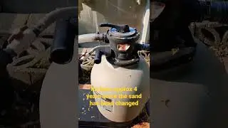 Time to change the sand in the pool filter This is the follow up video # 