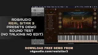 RDGAudio Real Sitar 3 Presets Demo and Sound Test No Talking No Edit