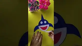 Baby shark 🦈 🦈 #youtubeshorts #diy #crafteranam #papercraft #shark #babyshark