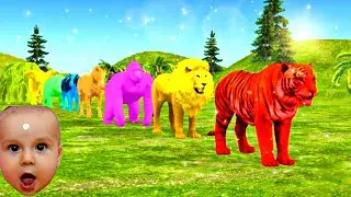animals crossing fountain🥵😲😱#kids#toyzone#animalsfountain#tranding#playing#kidsgame#cartoon#khanai