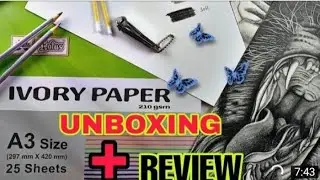 Ivory 250 gsm vs brustro 200 gsm comparison by Chimurkar art's