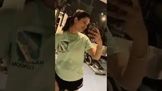 Payal Rajput Post Workout Glow Mirror Selfie Latest Video