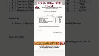 Dfccil Total Form fill up 2025 | Dfccil MTS Total Form Fill up | #dfccil #shortvideo #upsc#education