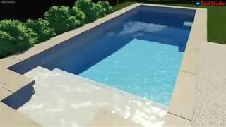 Custom Pool and Cabana for Alex and Ledia M.