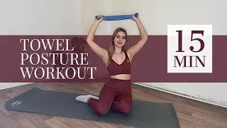ACHIEVE PERFECT POSTURE - Towel Workout with Relaxing Piano Music