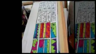 How To Paint On Silk 008 - Handpainted silk bookmarks by Teena Hughes