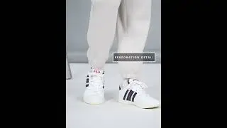 White Stripe Detail Sneakers