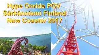 Hype Onride POV &ndash; Neue Achterbahn 2017 S&auml;rk&auml;nniemi Finland &ndash; New Roller Coaster Front Seat POV