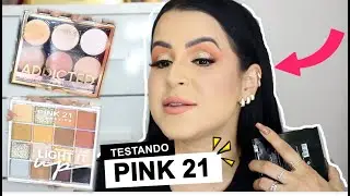 TESTANDO MAKES BARATINHAS - UMA MAKE UMA MARCA PINK 21