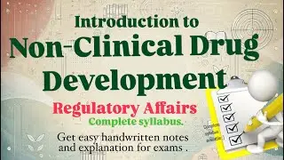 Non Clinical Drug Development | Introduction | Regulatory Affairs #mpharm #bpharm #handwrittennotes