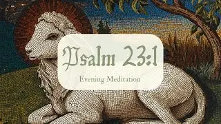 Psalm 23:1 Evening Reflection — The Lord Is My Shepherd | Trusting God’s Provision
