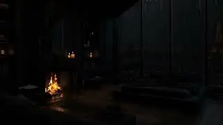 No Ads | Rain Sounds for Sleep 🌧️🔥Cozy Fireplace in a Manhattan Luxury Apartment – Rain Sleep ASMR