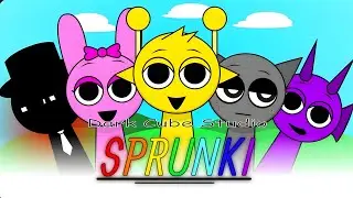 Play as all sprunki music in Dark cube studio sprunki 