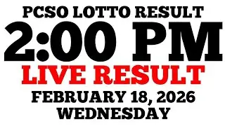 Lotto Result Today 2:00 PM Draw February 18, 2026 Wednesday PCSO LIVE Result