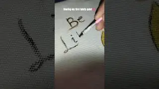 How to paint | Sharing my first attempt of fabric painting #ytshorts