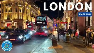 London Night 4K Walking Tour | Magical City Lights