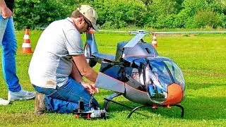 AMAZING BIG RC VARIO EC-120 SCALE MODEL TURBINE HELICOPTER FLIGHT DEMONSTRATION
