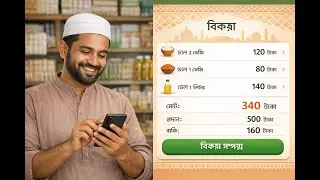 সহজ বিক্রয় ম্যানেজমেন্ট অ্যাপ | Simple POS App in Bengali | দোকানদারদের জন্য ফ্রি সফটওয়্যার