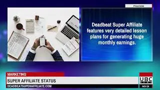 Dan Brock Deadbeat Super Affiliate Marketing Training Course Review