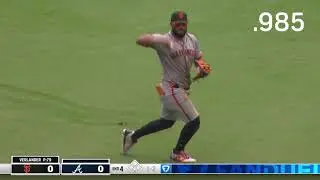 Highest expected batting average (xBA) outs of the 2025 season
