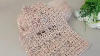 This pattern is a truly elegant and stylish example &mdash; it has an openwork and crocheted texture. F...