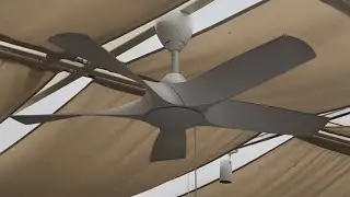 3 Alkova Axis ceiling fans 5B 48 inch in Matt White