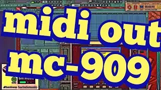 how to midi out with MC-909