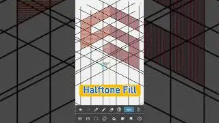How To Make  minimal Design SM illustrator Halftone Use logo for Medibang paint @Bidyaeditz #shorts