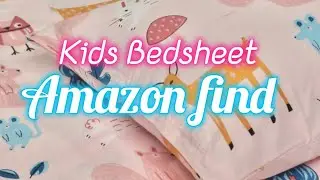Kid's Bedsheet | Amazon finds | animaltheme #amazonfinds #bedsheethaul #animaltheme #cottonbedsheet