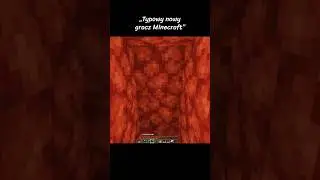 Typowy nowy gracz Minecraft #shorts #minecraft