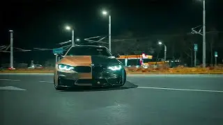 BMW M4 - Night burnout | 4K 21:9