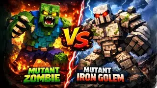 Who Wins? Mutant Zombie vs Mutant Iron Golem in Minecraft